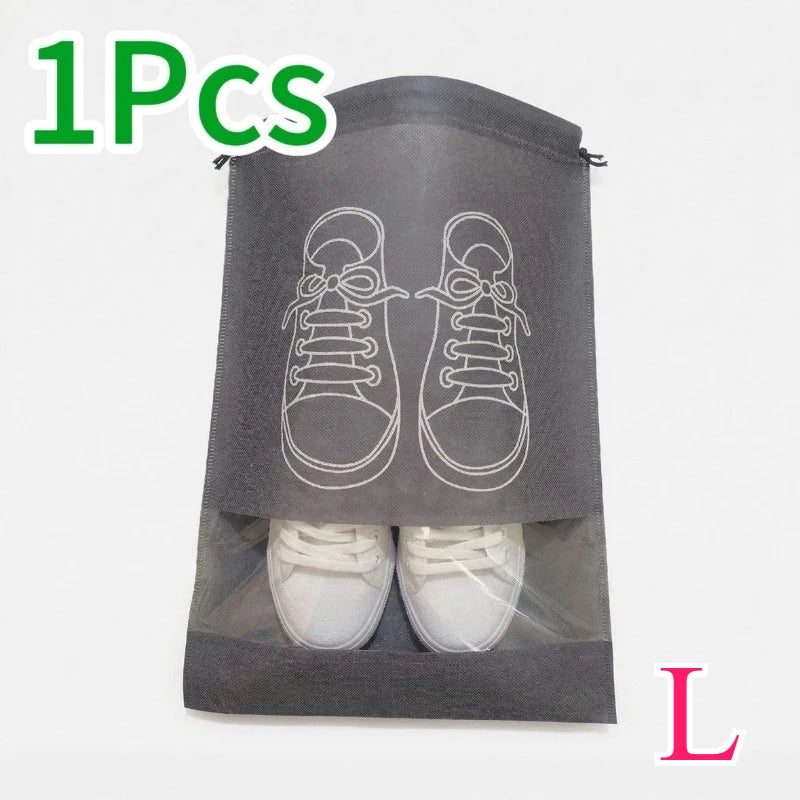 1-30PCS Shoes Storage Organizer Bags Non-Woven Shoe Dust Bags Portable Travel Shoe Bag Shoes Storage Packing Pouch Organizers