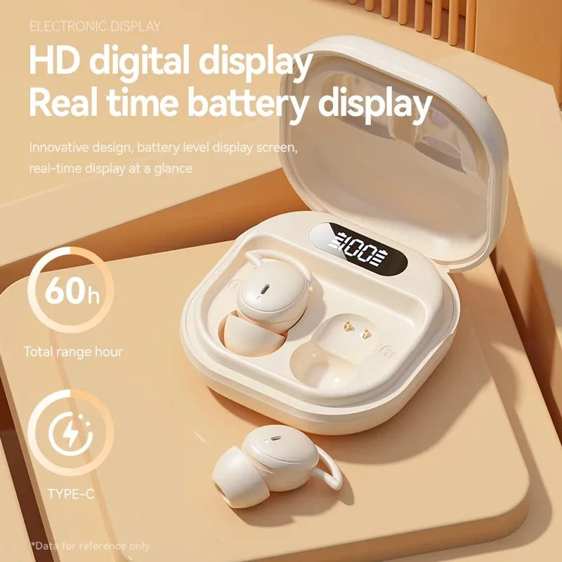 Wireless Bluetooth M72 Sports Game Music Mini Invisible Sleep Built in Microphone Earphones Suitable for Android IOS