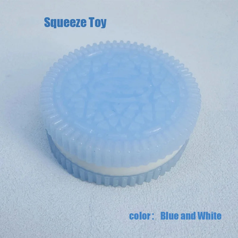 Simulation Biscuit Stress Relief Squishy Toy Creative Cookie Pinch Squeeze Toy Biscuit Anti-stress Fidget Toy for Adult