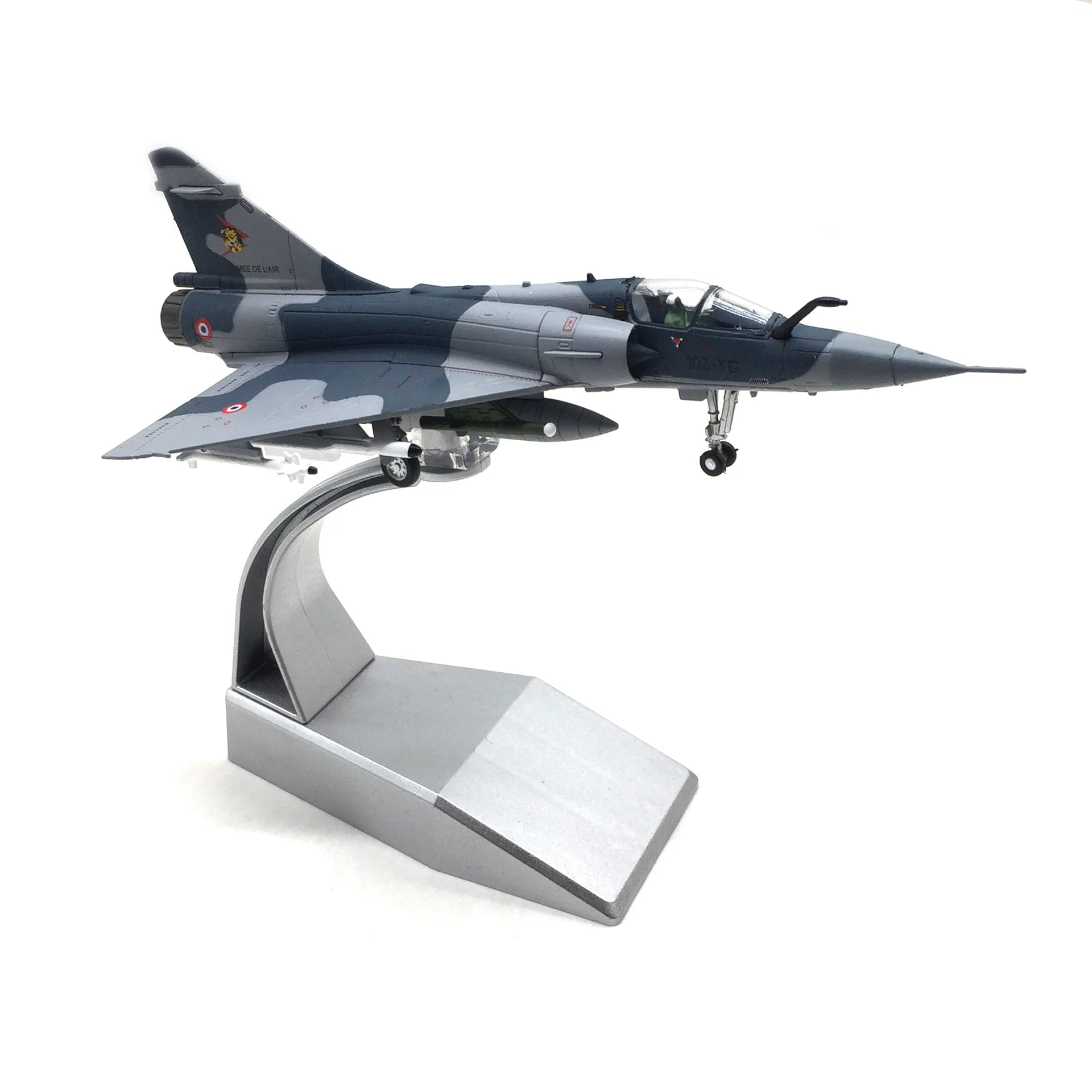 1:100 Scale Mirage 2000 France Fighter Model & Display Stand Collection Gift 2000 Alloy Model Plane Mini Decorative Home
