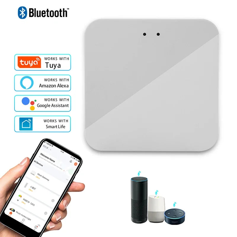 Tuya Smart Multi Mode Gateway Wireless ZigBee WiFi Bluetooth Hub Bridge Smart Life APP Control Alexa Google Home Voice Control