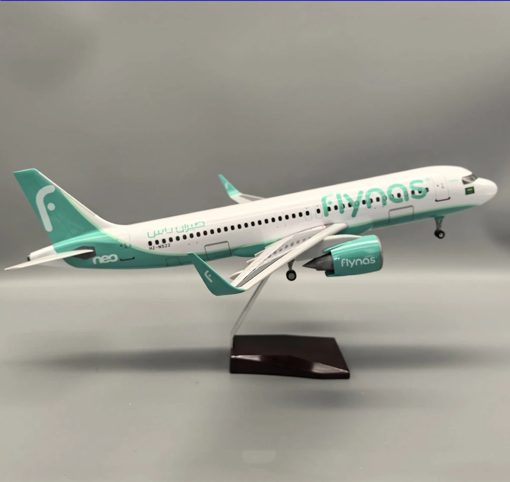 47cm Model Airplanes A320NEO Series 1/80 Scale Aircraft Resin Toy Planes Aviation Miniature Souvenir Plane Toy Christmas Gifts