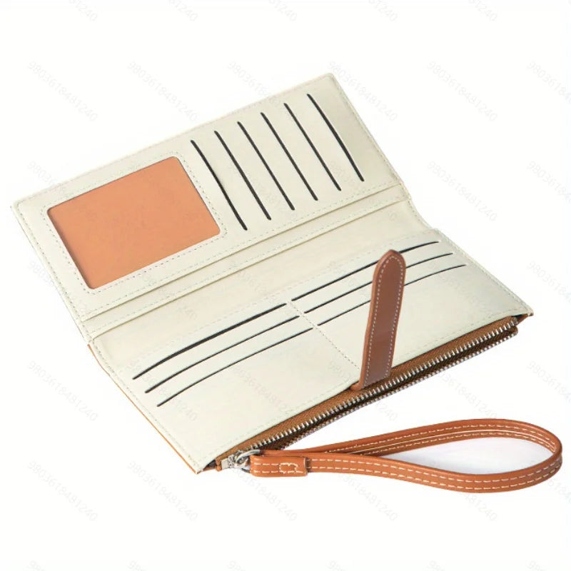 1pc Genuine Leather Blocking Passport Holder Wallet, Multi-Functional Travel Document Organizer with SIM Card Slots
