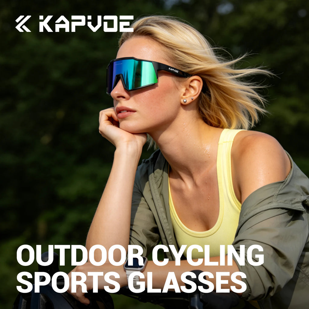 KAPVOE Men's Hiking Eyewear Cycling Sunglasses Fishing Outdoor Sports Sunglasses MTB Bike Glasses Riding Goggle for Women 2026