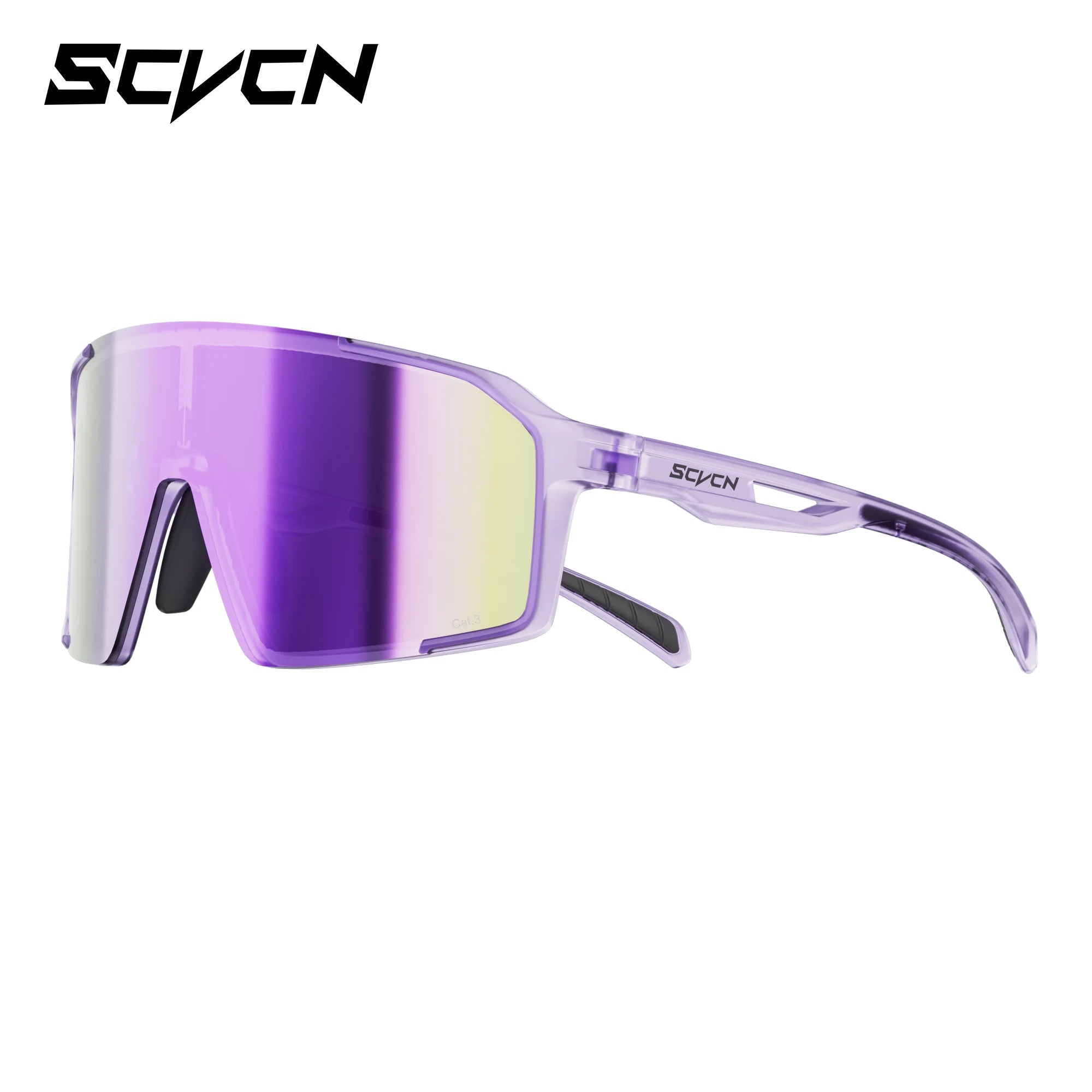 SCVCN HD Integrated Sports Sunglasses for Mountaineering Cycling Running Hiking Glasses UV400 Unisex Stylish Driving Sunglasses