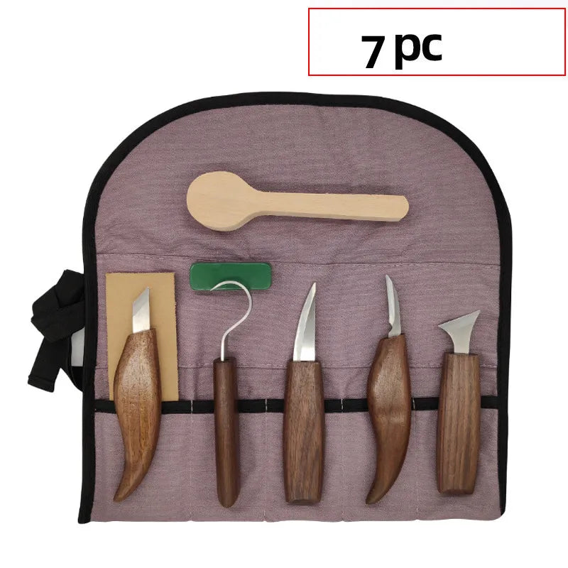1/3/5/7/10/12pcs Wood Carving Tools Chisel Woodworking Cutter Hand Tool Set Wood Carving Knife DIY Peeling Woodcarving