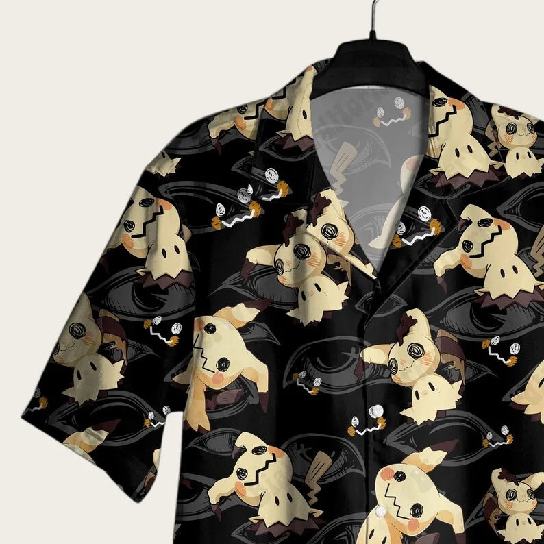 2026 Summer Hot Selling Pok ÉMon Men Women Hawaiian Shirt Shorts Two-piece Set Home Leisure Anime Pajamas T-shirt Short Set Gift