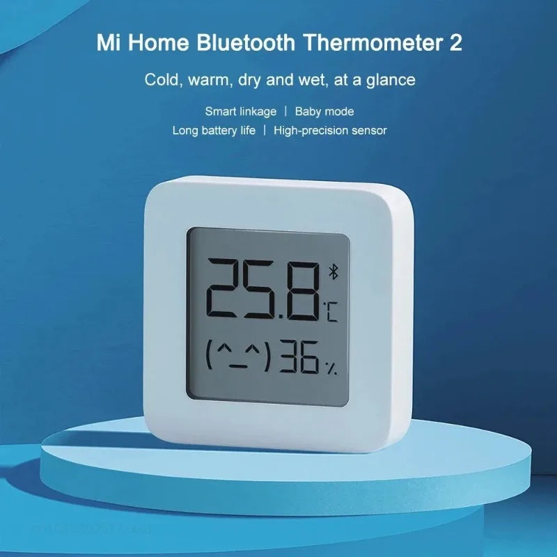 Xiaomi MIJIA Smart Hygrometer Thermometer 2 Bluetooth Wireless Electric Digital Hygrometer Thermograph With Mijia APP Smart Home