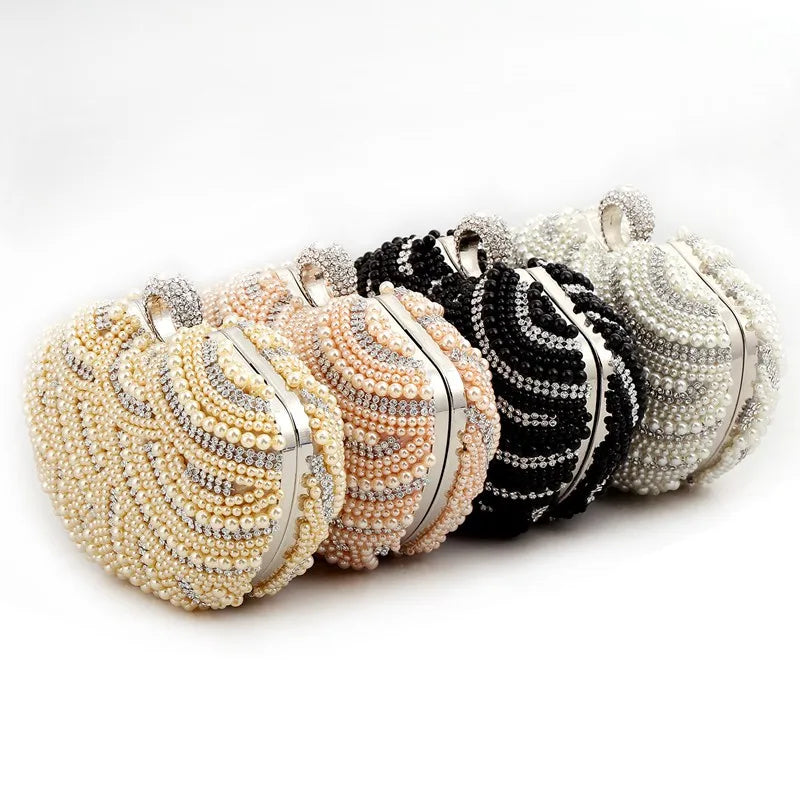 New Arrival Flower Crystal Wedding Bridal Clutch Purse Luxury Designer Women's Dinner Party Cocktail Handbags Diamond Bags