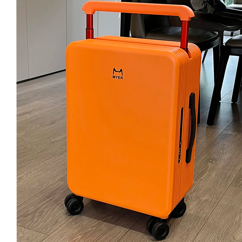 KLQDZMS Suitcase ABS+PC Boarding Box Large Capacity Trolley Case 20"24 Inch Cart Type Travel Bag Universal Wheel Rolling Luggage