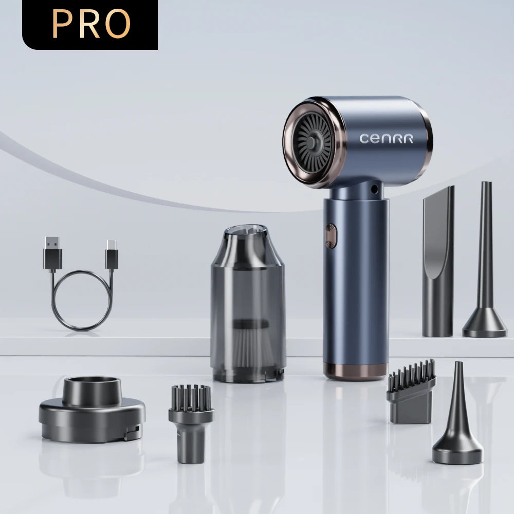 CENRR Car Vacuum Cleaner Mini Wireless Portable Handheld Vacuum Cleaner Strong Suction Powerful Car Cleaner Cleaning Machine