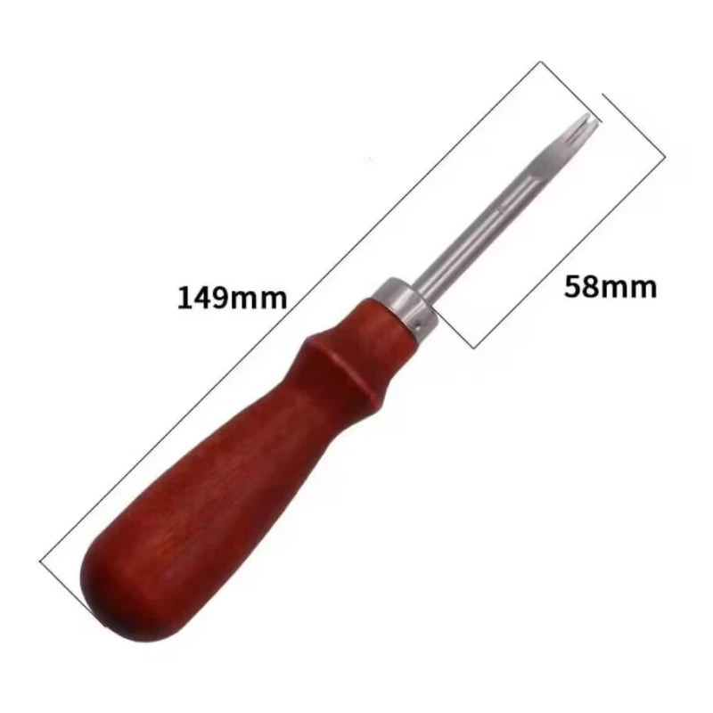 Leather Knife Edge Beveler Sharp Cutting Tool V-shaped Blade Leather Trimming Chipper Handmade DIY Leather Shoveling Tools