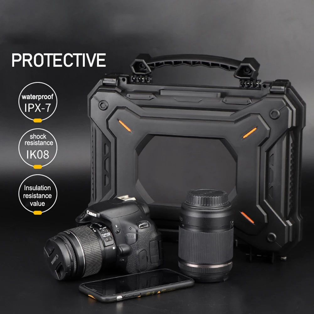 Tool Box Hard Carry Case Waterproof Tactical Gun Pistol Camera Protective Case Safety Tool Suitcase Hunting Accessories