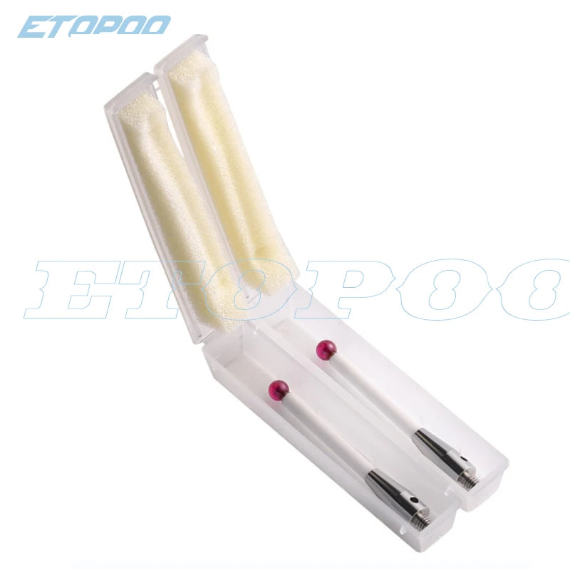 Rubine Ball CNC Ceramic Shaft Probe Testing Accessories M4 6 L50 CMM Touch Probe Stylus Touch Probe Tool