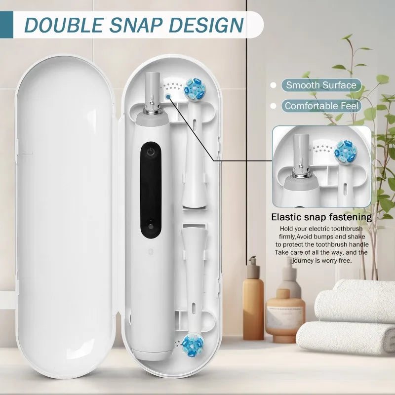 New 2PC Electric Toothbrush Travel Box Compatible with Oralb Io Portable Dustproof Toothbrush Box Toothbrush Travel Containers