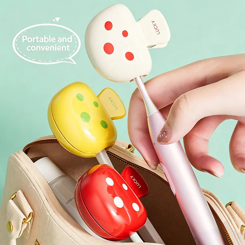 Mushroom-Shaped Toothbrush Holder Travel Dust-Proof Toothbrush Head Protective Cap Home Outdoor Toothbrush Storage Box