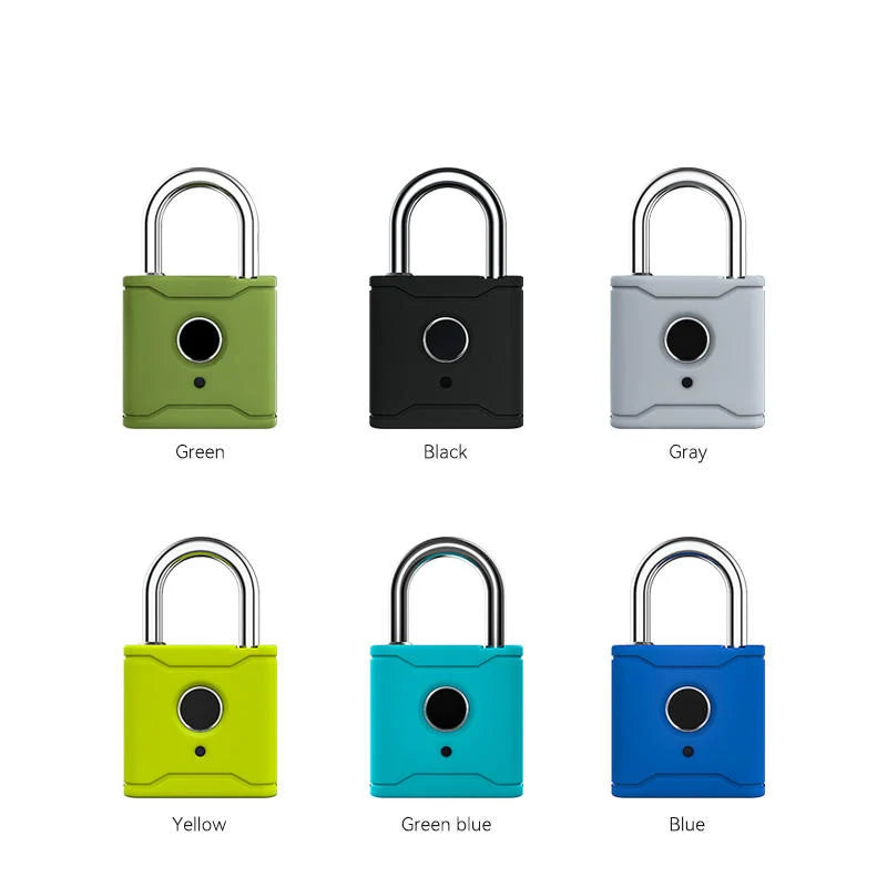 Waterproof Travel Portable Security TTlock App Keyless Biometric Padlock With Fingerprint Reader
