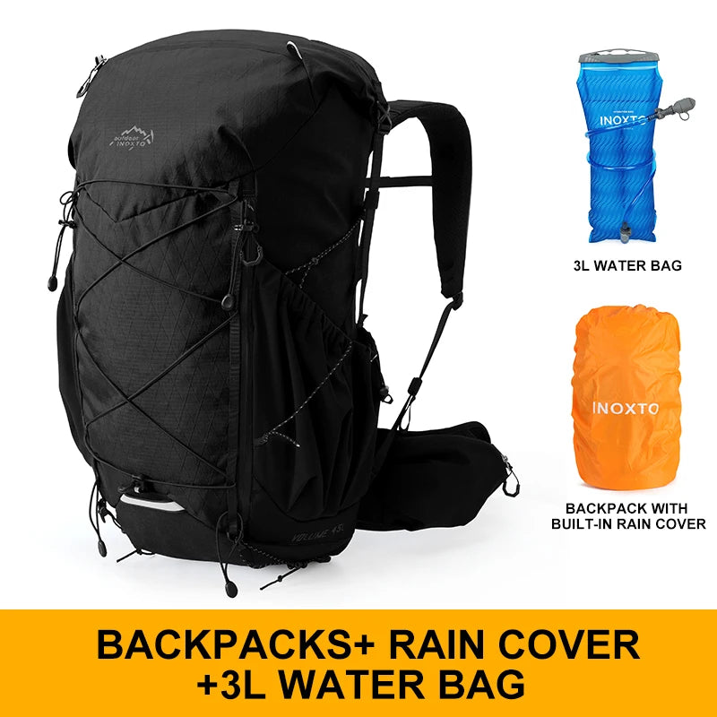45L Hiking Internal Frame Backpacks with Rain Cover for Camping,Backpacking,Travelling