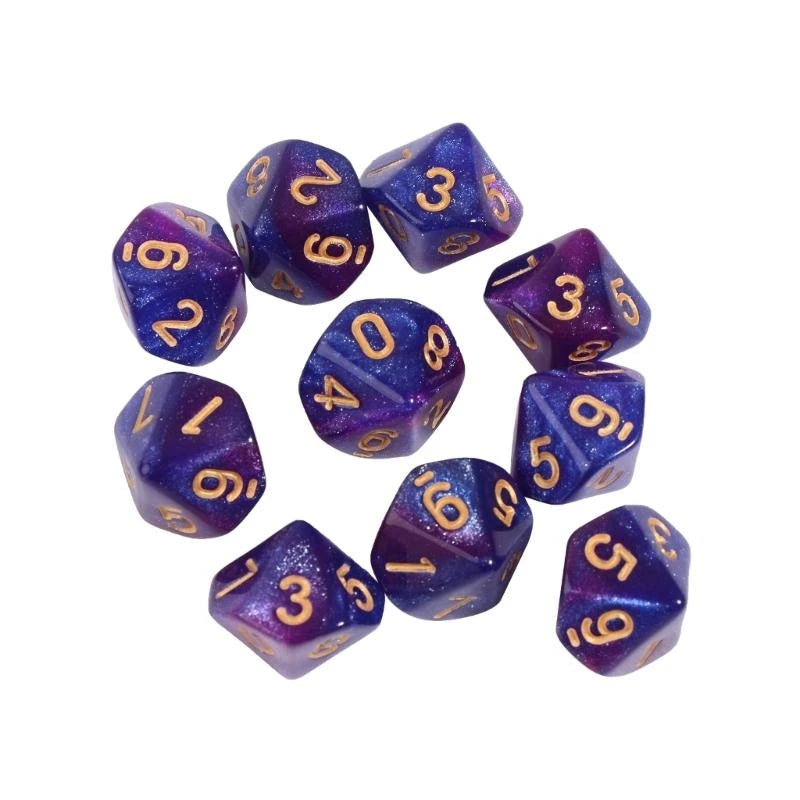10pcs 10 Sided D10 Polyhedral for Table Games for Pub Club Games Supplies Table Games
