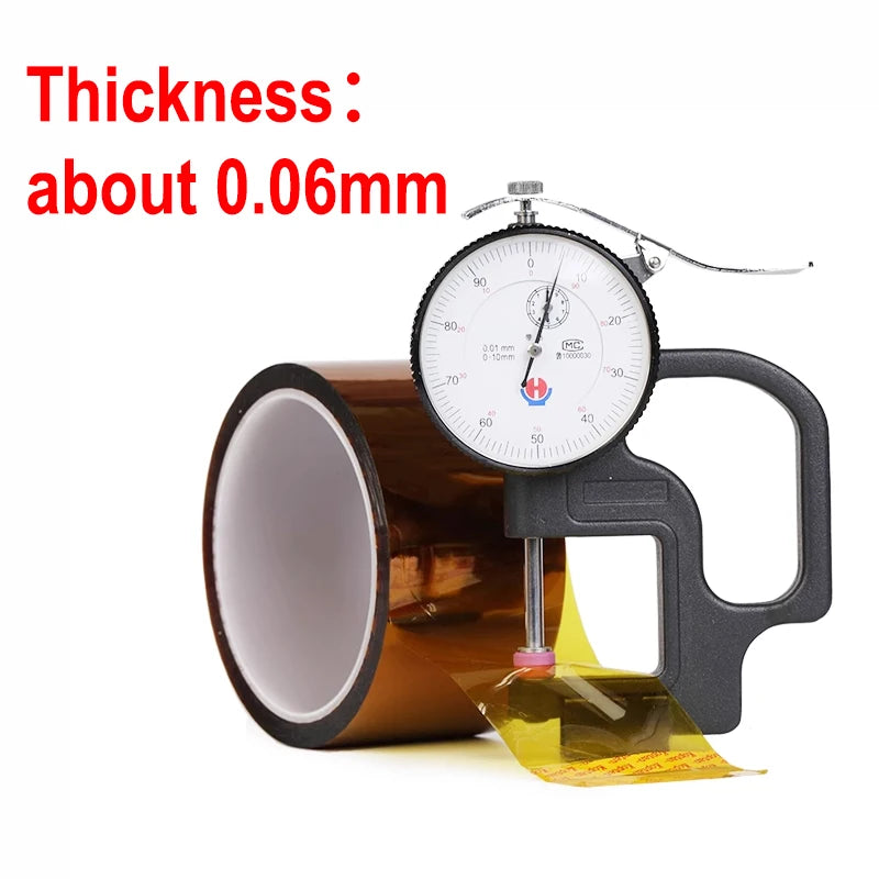 3-100mm Gold High Temperature Heat BGA Tape Thermal Insulation Electronics Board Protection Polyimide Adhesive Insulating Tape