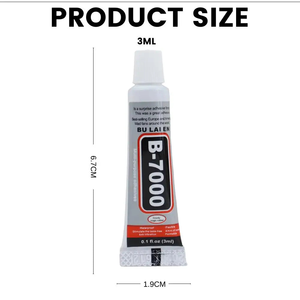 1/5/10/20pcs B7000 3ML Glass Plastic Universal DIY Glue B-7000 Clear Contact Phone Repair Adhesive