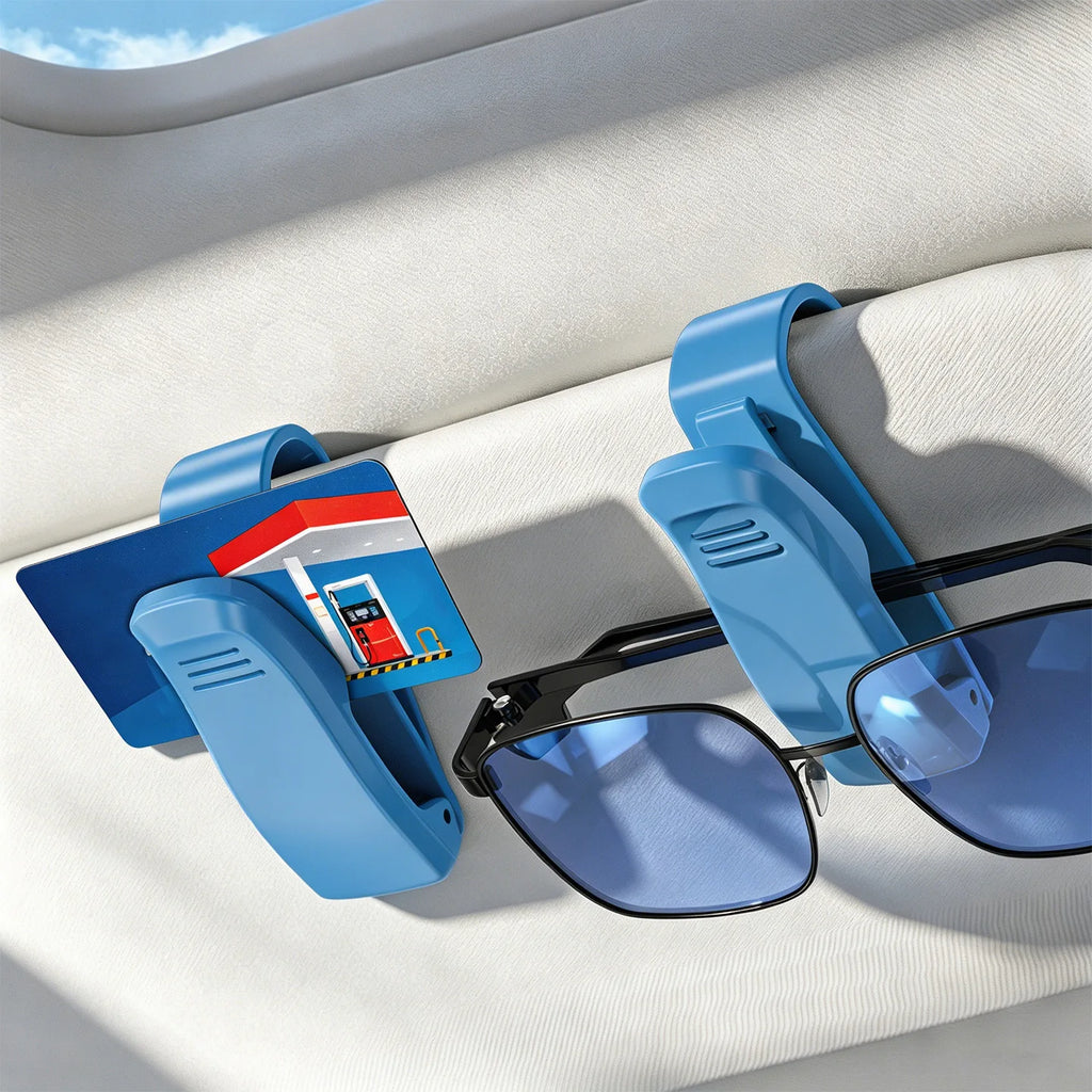 Universal Car Auto Sun Visor Glasses Box Sunglasses Clip Card Ticket Holder Fastener Pen Case Eyeglasses Clips Accessories