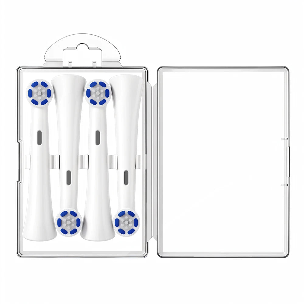 Toothbrush Head Storage Box Replacement Brush Heads Travel Case Compatible with Oral B, iO and Philips Electric Toothbrush Head