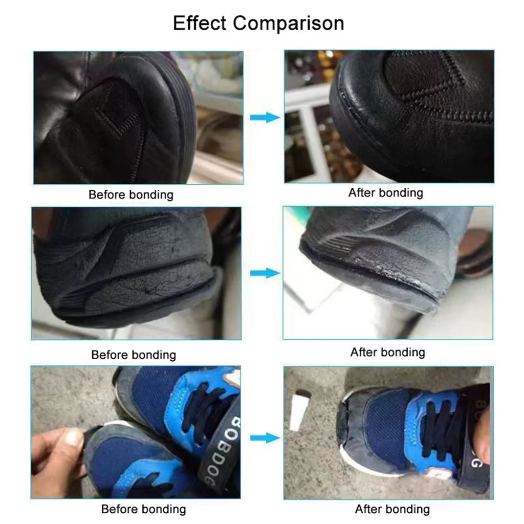 Waterproof Shoe Repair Glue 60ml, High-strength Quick-drying Glue for Boots, Leather, and Rubber, Adhesive