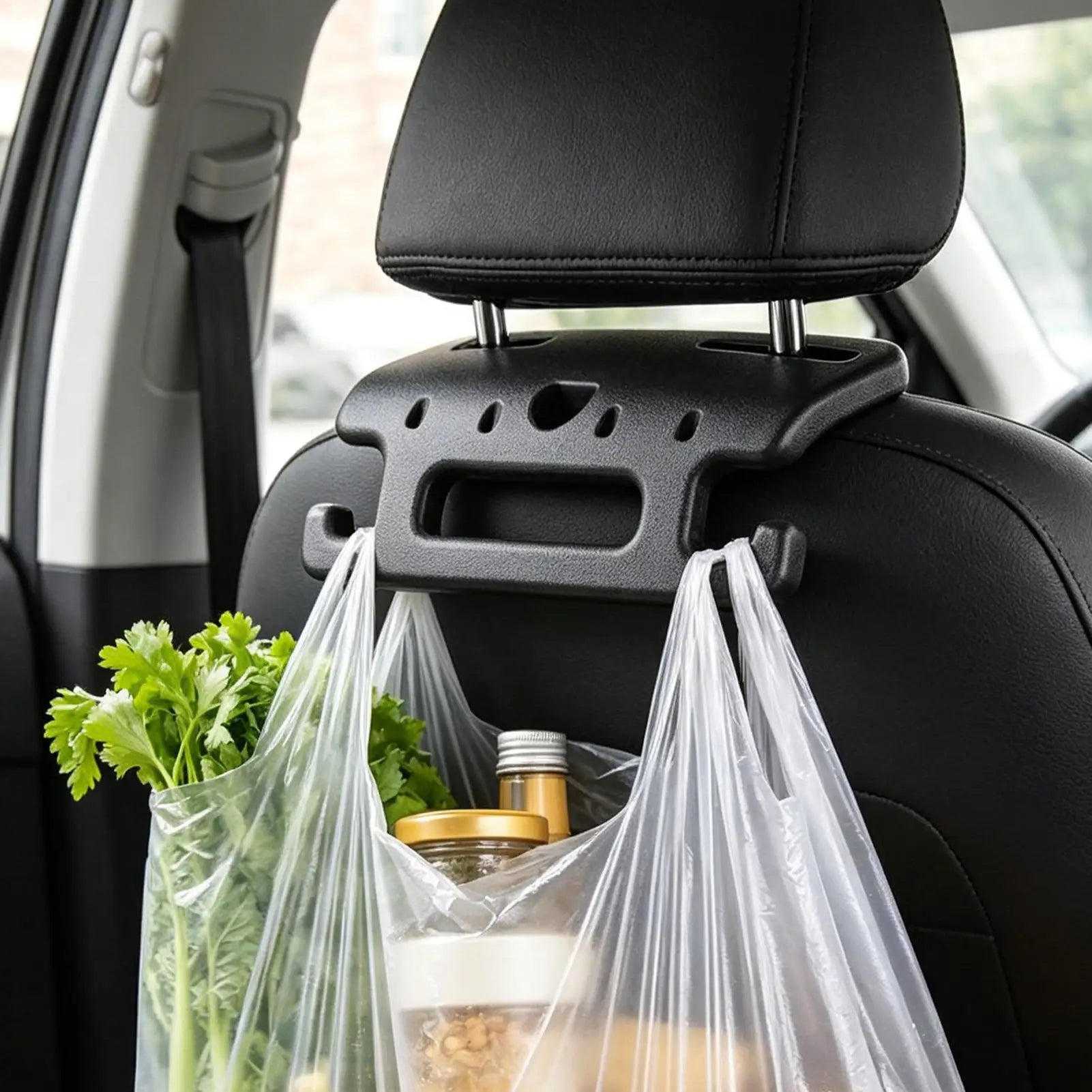 Heavy Duty Car Bag Hooks,Sturdy Storage Accessory,Easy Installation For Handbags Grocery Bags Bottles RV And Various Vehicles