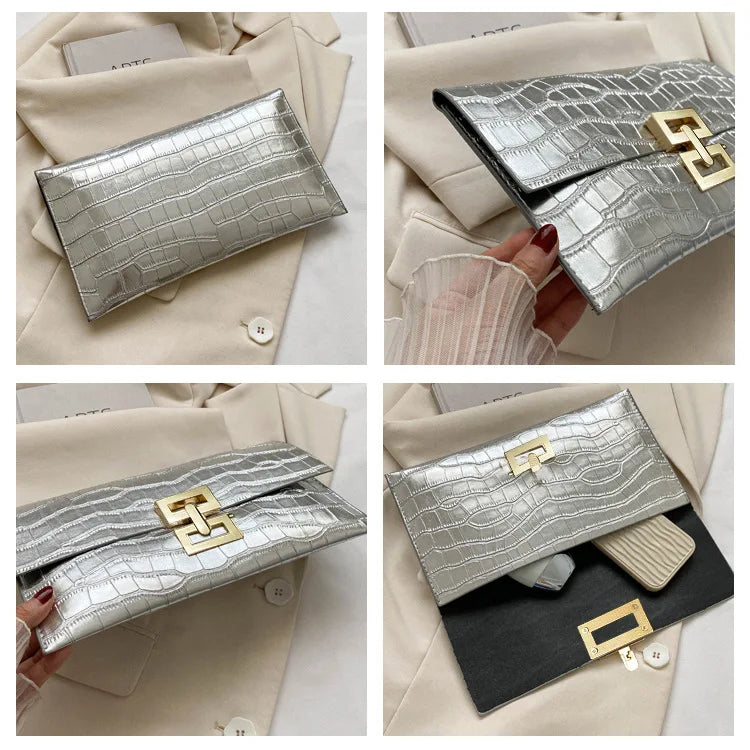 Women Casual handbag New Texture Niche Trend Handbag Bag Women's Fashion Simple Envelope Bag Vacation Handbag