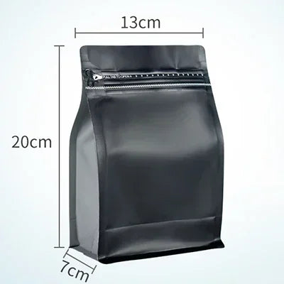 100pcs Wholesale 250g Coffee Bean Powder Bags with Valve Block Bottom 8oz Whey Protein Powder Food Packaging Food Storage Bags
