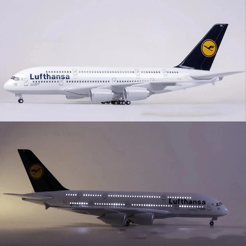 50.5cm 380 1:160 Model Airplane Lufthansa A380 Plane Models Diecast Airplanes  Large Resin Plane Model Airplane Kit Adults