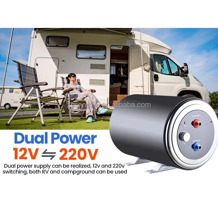 RV 200w Stainless Steel 10l 15l 20l 30l Boat Car Camping Small Caravan Storage Electric Hot 12v Dc Rv Water Heater