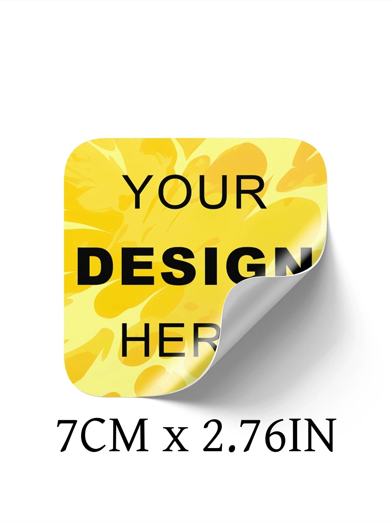 3–8CM Personalized Waterproof Square Stickers | Custom 50-1000 PCs Labels for Thank You, Christmas, Product Label, Gift Tag, DIY