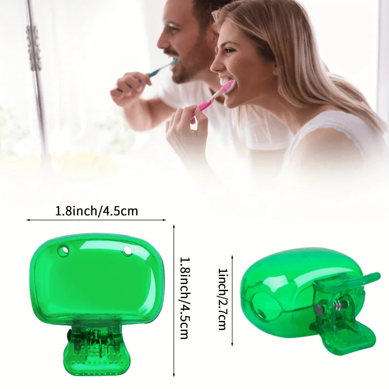 5PCS Popular toothbrush storage clip travel toothbrush protective cap portable plastic clip toothbrush box