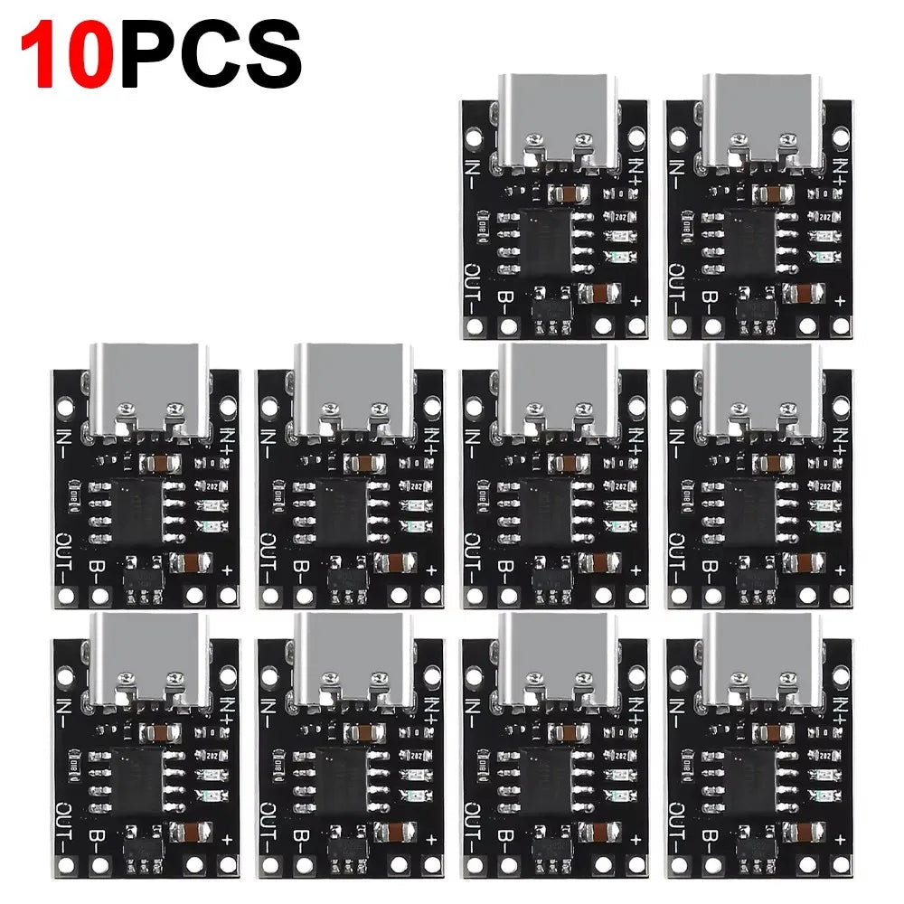 1/10/20PCS 3.7V Lithium Battery Charging Board with Protection Type-C USB C Li-ion Battery Charging Board Over Charging Module