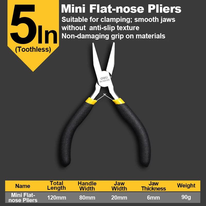 7Pcs Mini Pliers High Carbon Steel Precision Needle Nose Wire Cutter Jewelry Model Assembly Electronics Repair Professional Tool