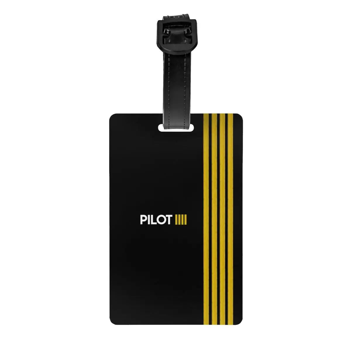 Custom Boeing 777X Captain Stripes Luggage Tags for Suitcases Aviation Aviator Flight Pilot Baggage Tags Privacy Cover ID Label