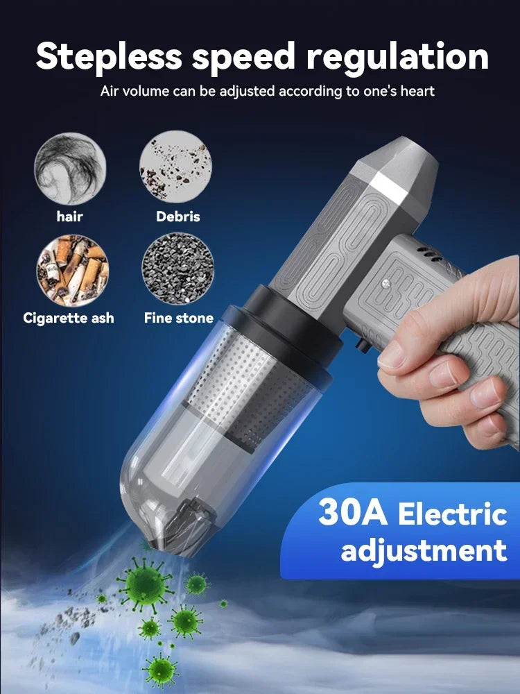 130000RPM Turbofan Air Blower Mini Jet Turbo Fan Brushless Motor Handheld Duct Fan Portable Charging Cleaning Car Vacuum ＆Dryer