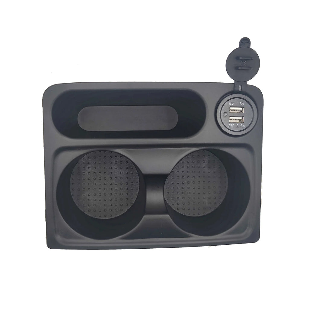 With USB Water Cup Holder for V73 V75 V77 Mitsubishi Pajero 3 Console Box Cup Holder Shogun Montero Interior