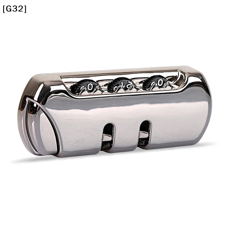 3 Digit Combination Padlock Accessories for Bags Lock Luggage Suitcase Travel Bag Code Lock[G32]
