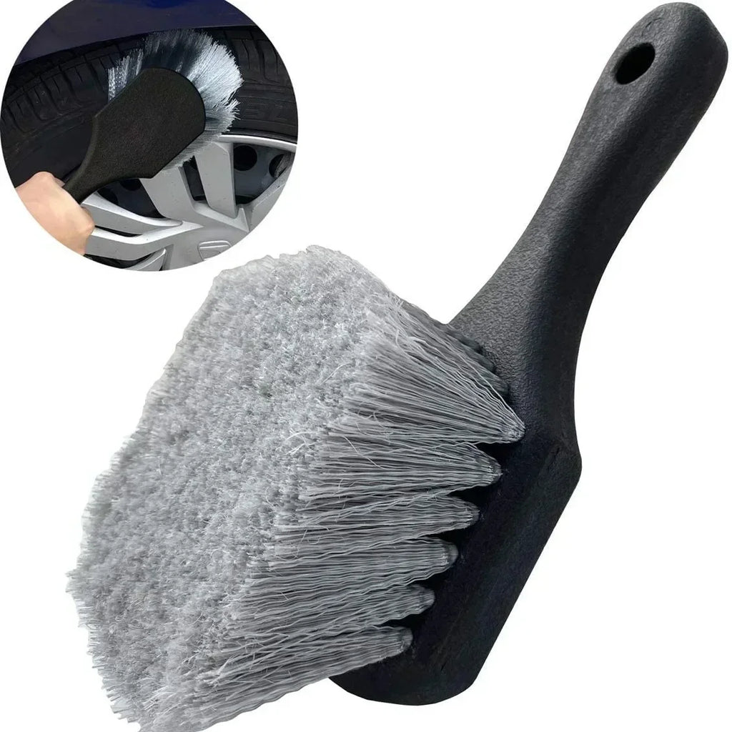 Car Tire Wheel Cleaning Brush Tyre Gap Detailing Clean Brush Tire Rim Wheel Hub Washing Brush Tool Vehicles Cleaning Accessories