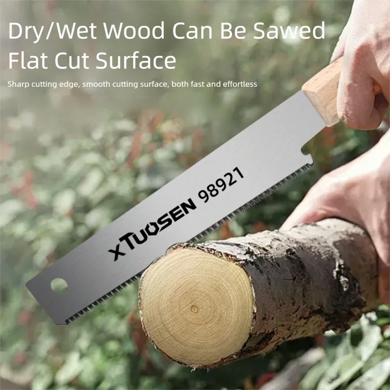 Hand Saw 6-inch Double-sided Saw Flexible Blade for Flush Cutting Household Woodworking Tools Fine Tooth Precision Flat Saws