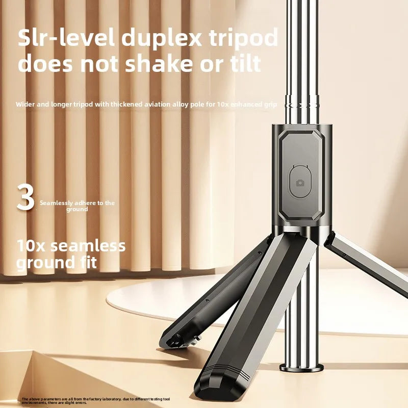 Bluetooth Selfie Stick Tripod with Wireless Remote Extendable Phone Stand for Live Streaming Video Recording and Hands Free