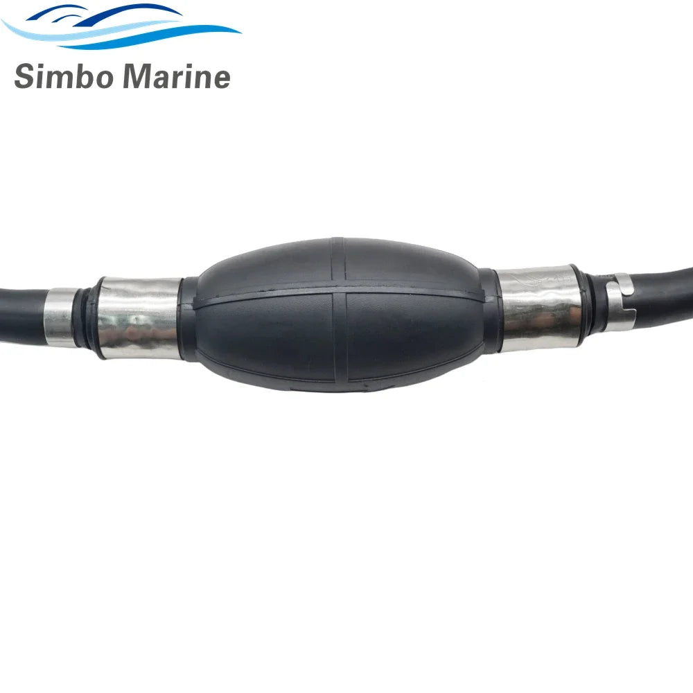 3/8" Marine Outboard Boat Motor Fuel Gas Hose Line Assembly with Primer Bulb