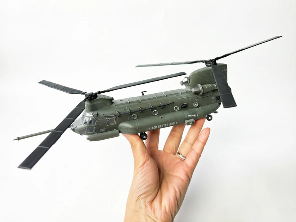 1:72 Scale USA MH-47G Chinook Twinrotor Heavy Helicopter MH47 Aged Diecast Static Aircraft Model Military Collection Gif