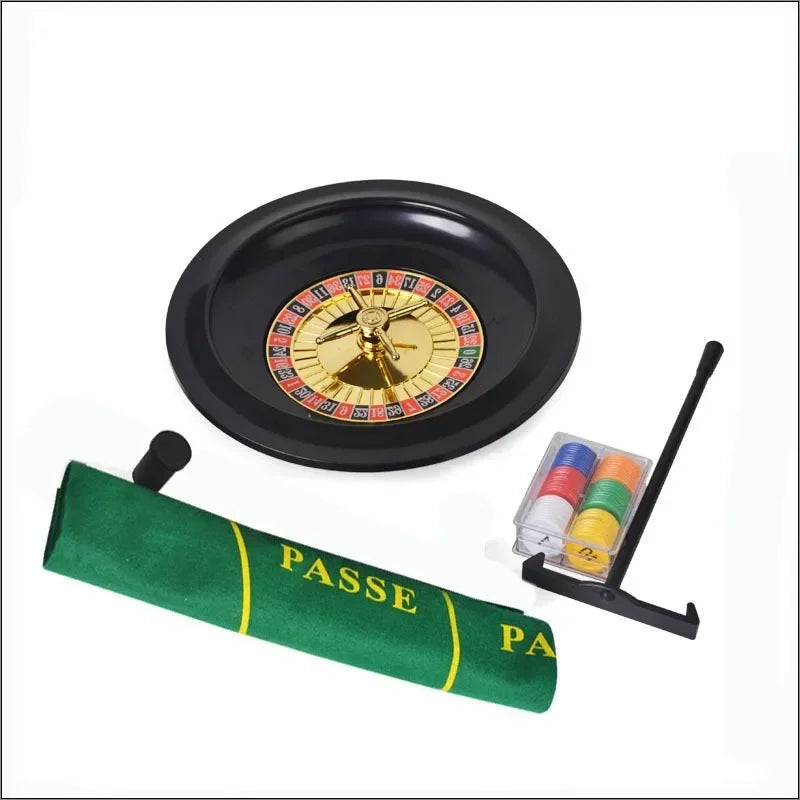 Wheel Plastic Turntable Games Set Russian 10-Inch Party Funny Casino Roulette Tool Poker Chips Entertainment Board Games