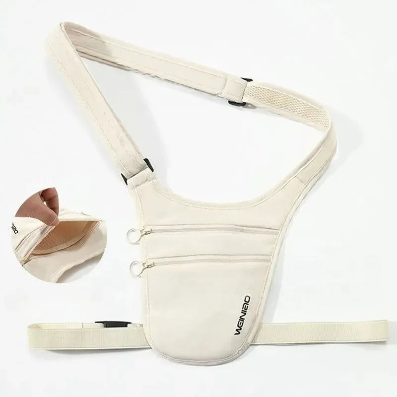Crossbody Bag for Men Women Anti-Theft Money Belt for Travel Hidden Passport Holder Under Clothes Protect Cash, Credit, Phone
