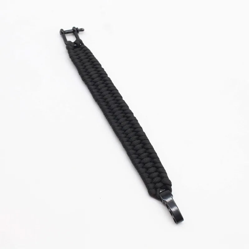 Paracord Bracelet Zinc Alloy Emergency Seven-Core Survival Camping Outdoor U-Shaped Adjustable Buckle Handmade Woven Bracelet