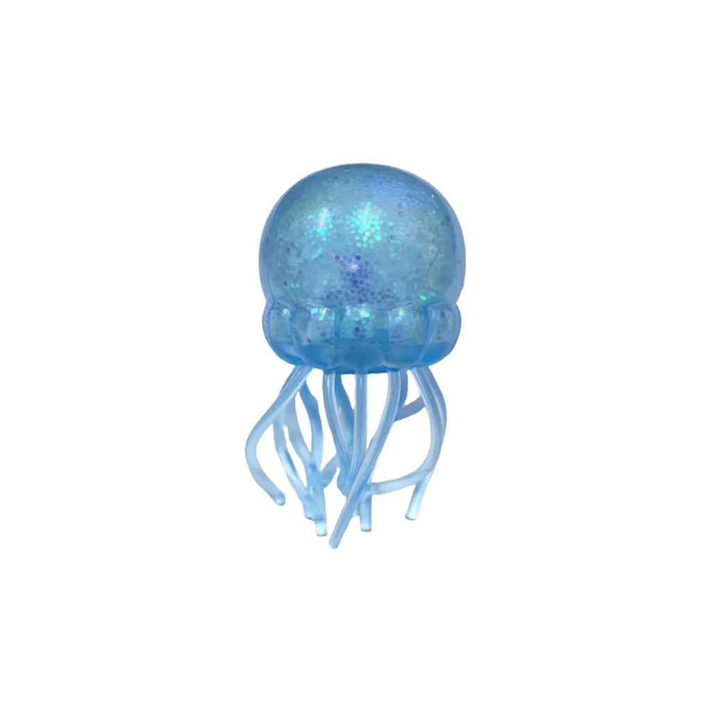 Glitter Octopus Squishy Toy Soft Stress Relief Fidget Toy Squeeze Jellyfish Squishy Compression Decompression Toy for Kid Adults
